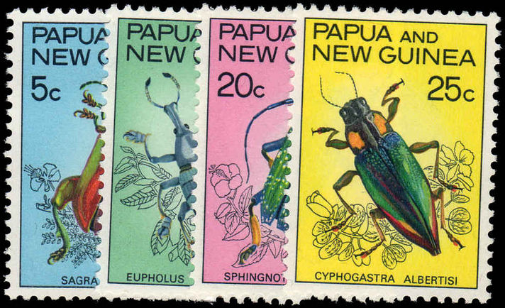Papua New Guinea 1967 Fauna Conservation (Beetles) unmounted mint.