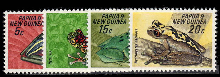 Papua New Guinea 1968 Fauna. Conservation (Frogs) unmounted mint.