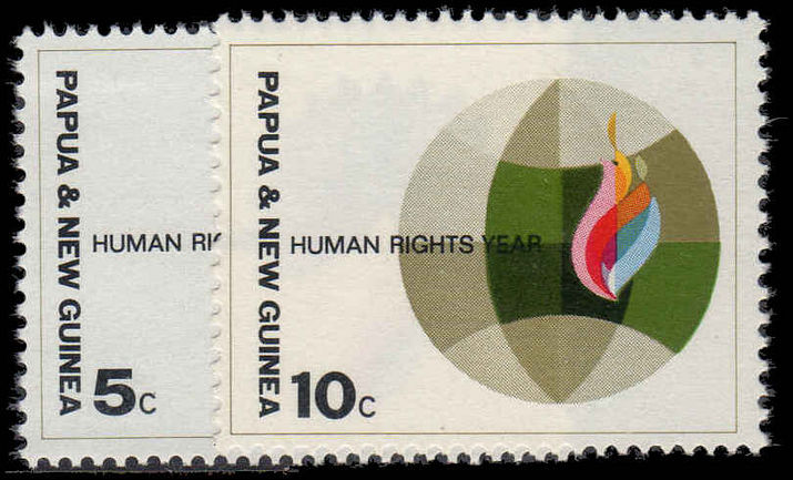 Papua New Guinea 1968 Human Rights Year unmounted mint.