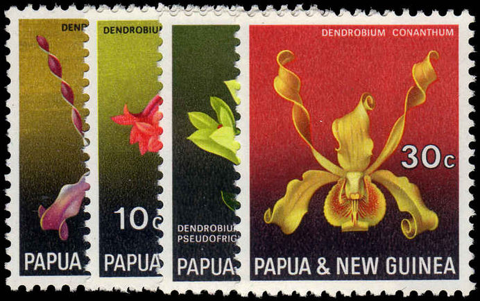 Papua New Guinea 1969 Flora Conservation (Orchids) unmounted mint.