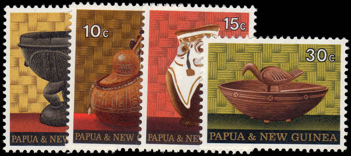 Papua New Guinea 1970 Native Artefacts unmounted mint.