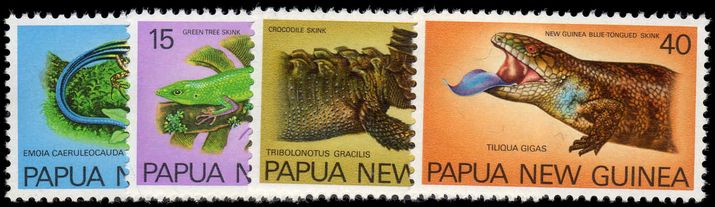 Papua New Guinea 1978 Fauna. Conservation (Skinks) unmounted mint.