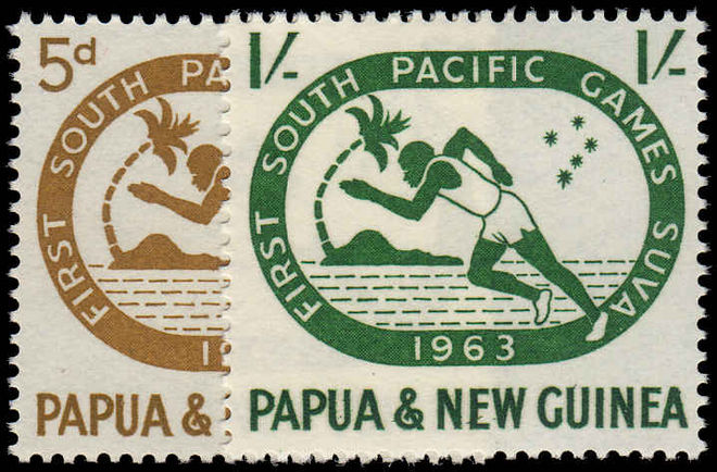Papua New Guinea 1963 First South Pacific Games Suva unmounted mint.