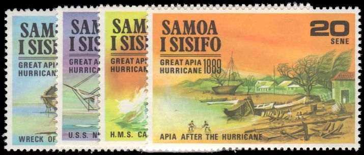 Samoa 1970 Great Apia Hurricane of 1889 unmounted mint.