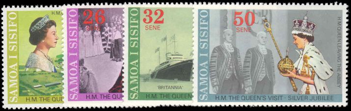Samoa 1977 Silver Jubilee and Royal Visit unmounted mint.