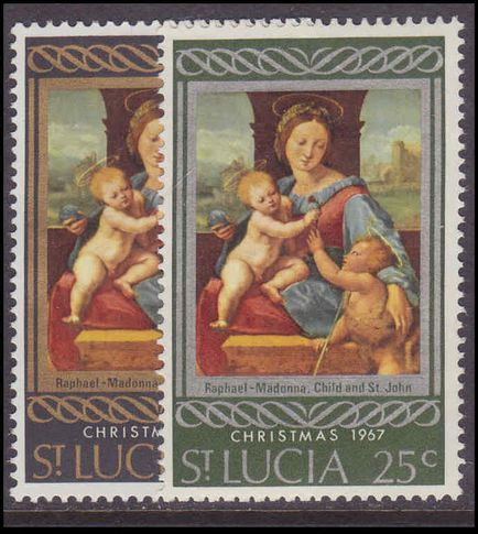 St Lucia 1967 Christmas unmounted mint.
