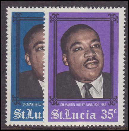 St Lucia 1968 Martin Luther King unmounted mint.