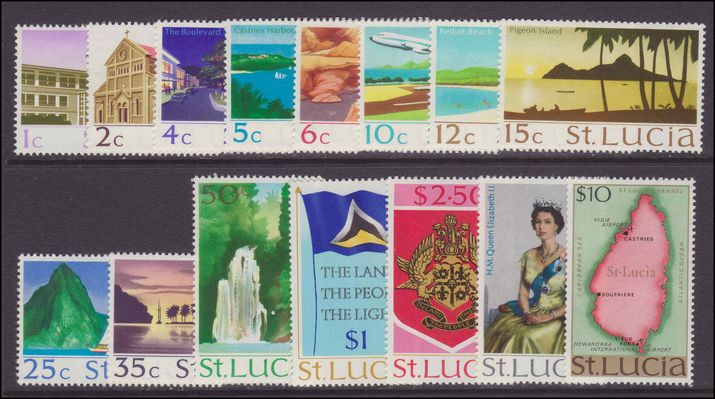 St Lucia 1970-73 set unmounted mint.