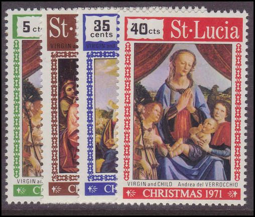 St Lucia 1971 Christmas unmounted mint.