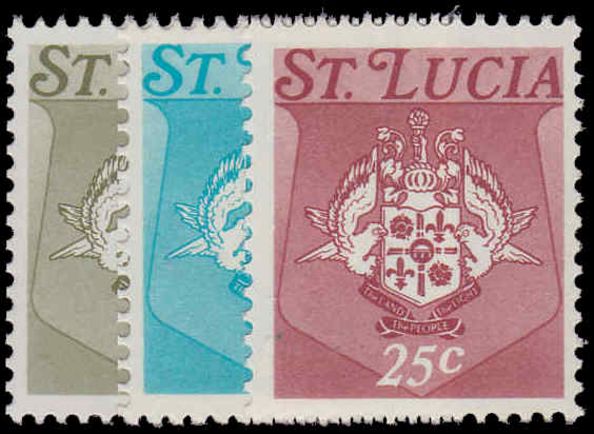 St Lucia 1973 Coil Stamps upright watermark unmounted mint.