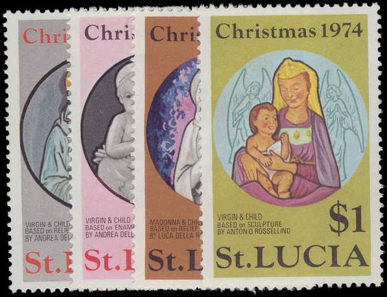 St Lucia 1974 Christmas unmounted mint.