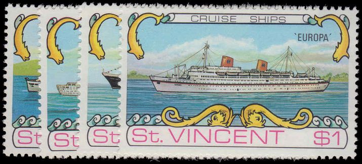 St Vincent 1974 Cruise Ships unmounted mint.