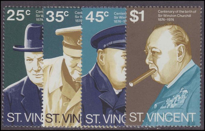 St Vincent 1974 Birth Centenary of Sir Winston Churchill unmounted mint.