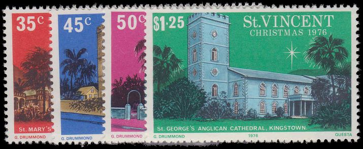 St Vincent 1976 Christmas unmounted mint.