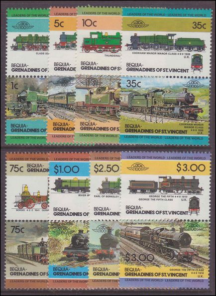Bequia 1984 Trains (2nd series) unmounted mint.