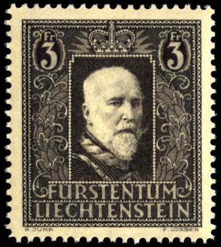 Liechtenstein 1938 Death of Prince Francis I unmounted mint.