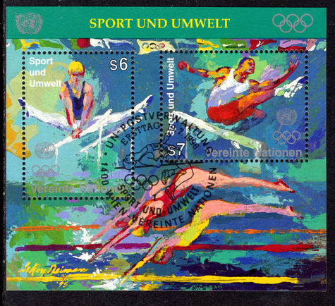 Vienna 1996 Sports and the Environment souvenir sheet fine used.
