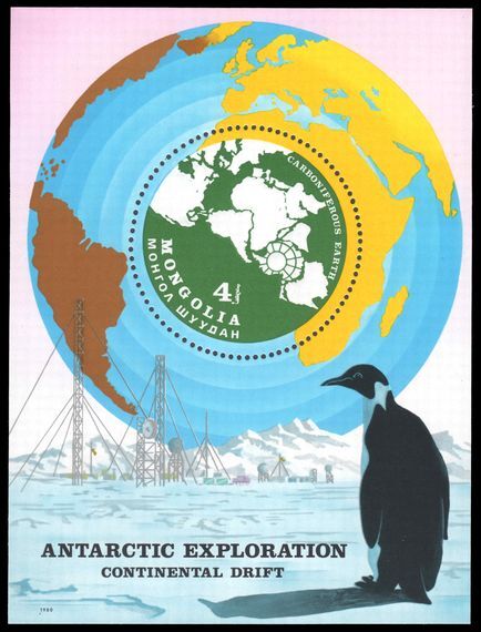 Mongolia 1980 Antarctic Exploration souvenir sheet unmounted mint.