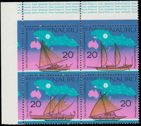 Nauru 1975 South Pacific Commission Conference Nauru (1st issue) unmounted mint.