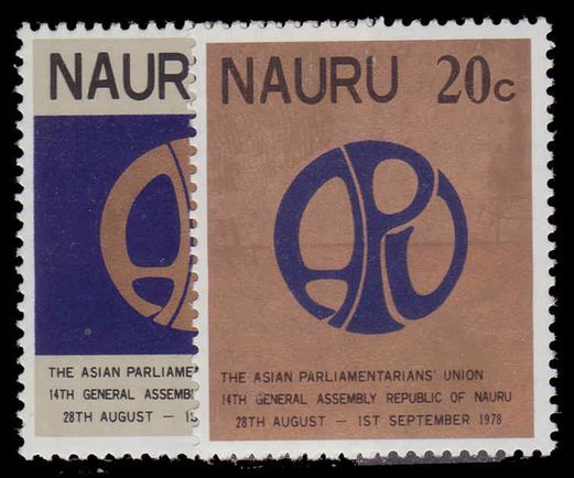 Nauru 1978 14th General Assembly of Asian Parliamentarions' Union unmounted mint.