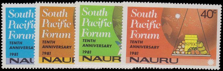 Nauru 1981 Tenth Anniv of South Pacific Forum unmounted mint.
