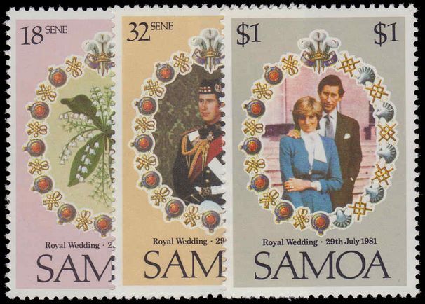 Samoa 1981 Royal Wedding unmounted mint.