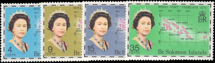 British Solomon Islands 1974 Royal Visit unmounted mint.