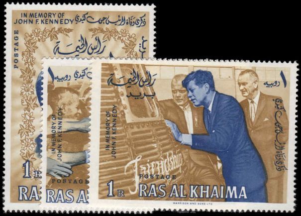 Ras Al Khaima 1965 Pres. Kennedy Commemoration unmounted mint.