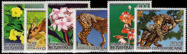 Central African Republic 1986 Flora and Fauna unmounted mint.