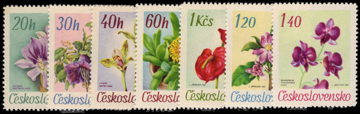 Czechoslovakia 1967 Botanical Garden Flowers unmounted mint.