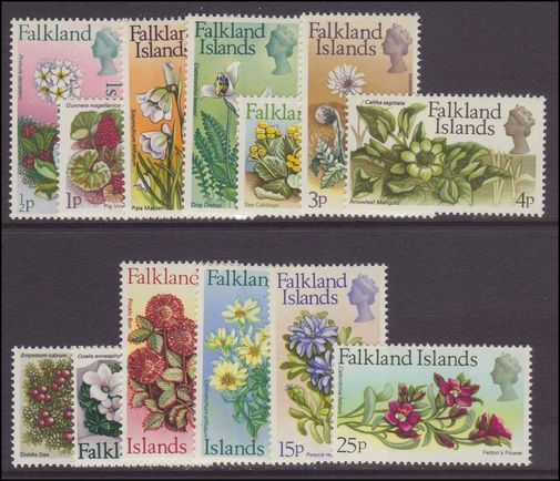 Falkland Islands 1972 Flowers set unmounted mint.