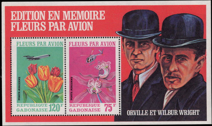 Gabon 1971 Flowers by Air souvenir sheet unmounted mint.