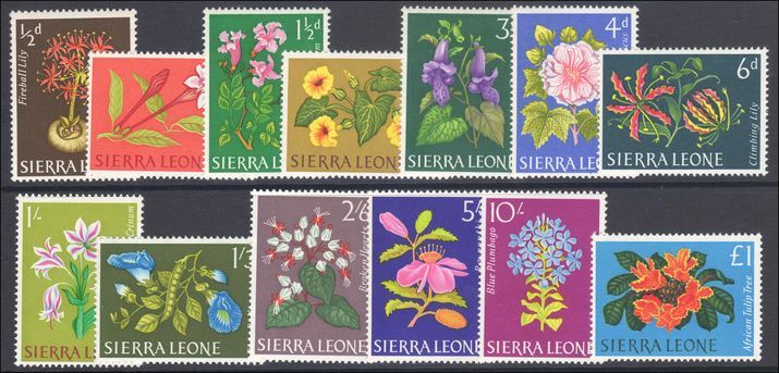 Sierra Leone 1963 Flowers unmounted mint.