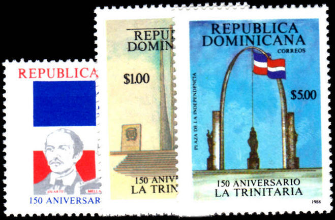Dominican Republic 1988 Trinitarins Rebellion unmounted mint.
