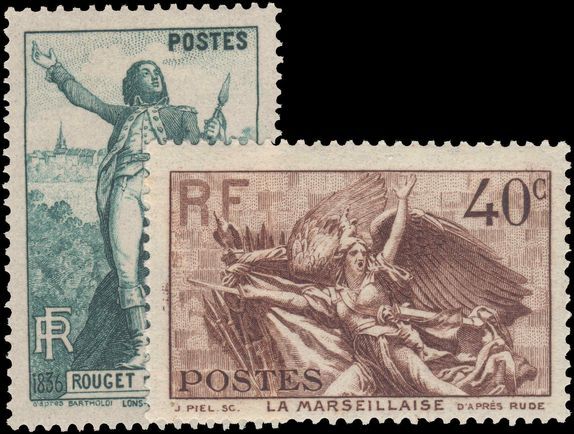 France 1936 Marseillaise unmounted mint.