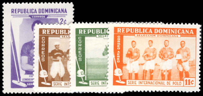Dominican Republic 1959 Jamaica-Dominican Republic Polo Match lightly mounted mint.