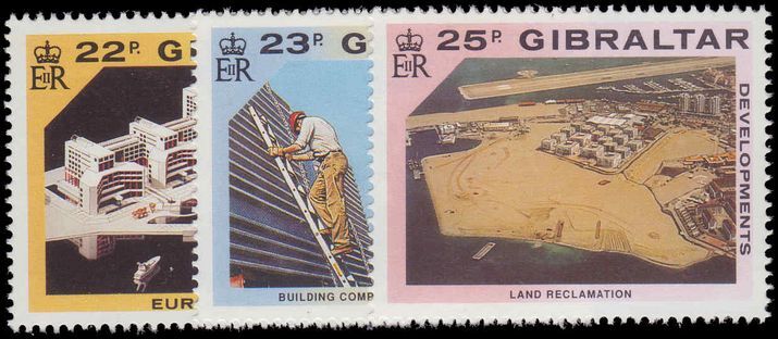 Gibraltar 1990 Development Projects unmounted mint.