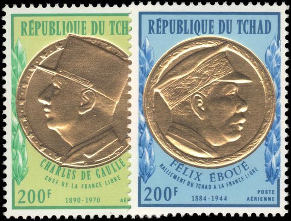 Chad 1971 General de Gaulle unmounted mint.