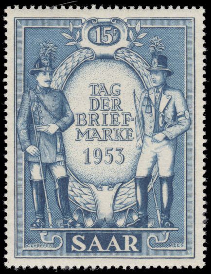 Saar 1953 Stamp Day mounted mint.