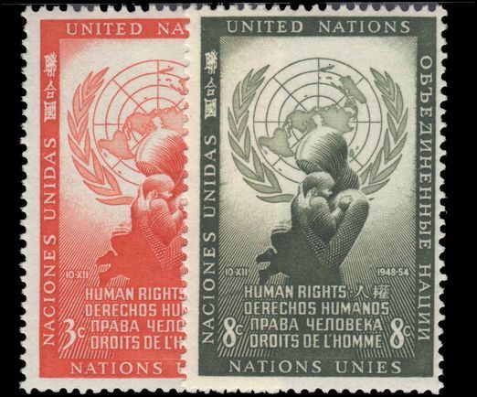 New York 1954 Human Rights unmounted mint.