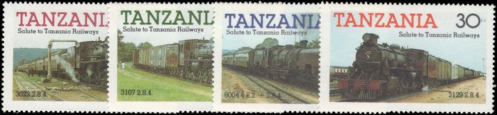 Tanzania 1985 Trains 1st series unmounted mint.