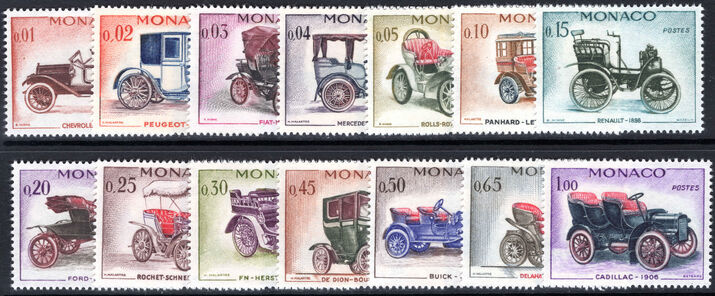 Monaco 1961 Veteran Motor Cars unmounted mint.