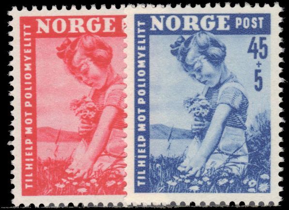 Norway 1950 Infantile Paralysis Fund unmounted mint.