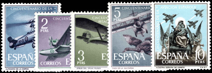 Spain 1961  50th Anniversary of Spanish Aviation unmounted mint.