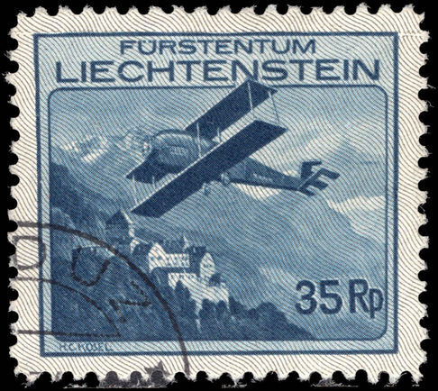 Liechtenstein 1930 35r air fine used.