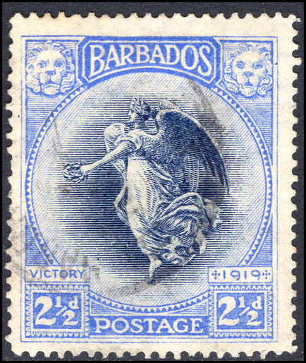 Barbados 1920-21 Victory 2½d fine used.