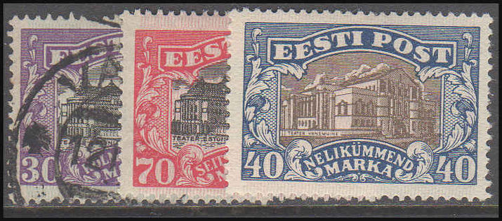 Estonia 1924-27 Theatres mint or fine used