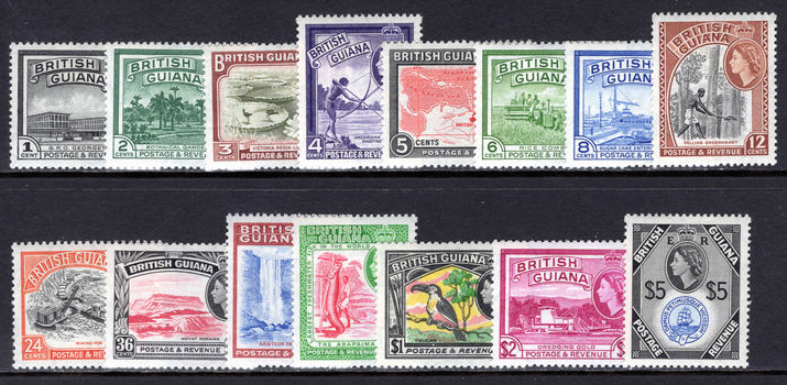 British Guiana 1954 set lightly mounted mint.