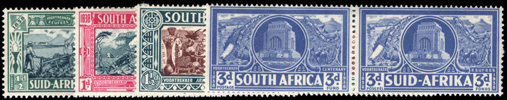 South Africa 1938 Voortrekker Centenary Memorial Fund  (1x1½d with small thin) lightly mounted mint.