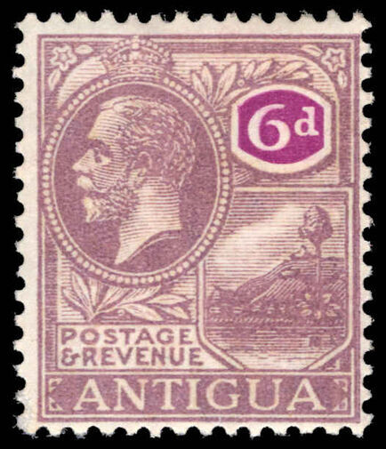 Antigua 1921-29 6d dull and bright purple lightly mounted mint.